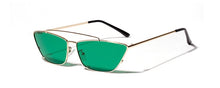 Load image into Gallery viewer, green cat eye sunglasses